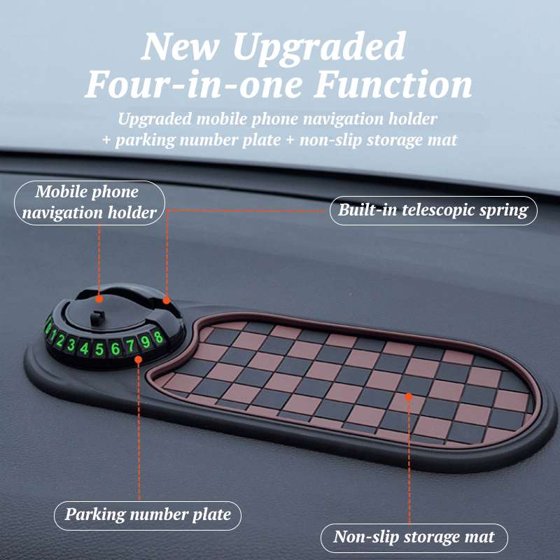 Arenzza multifunction car anti-slip mat with textured surface designed to hold items securely in a vehicle.