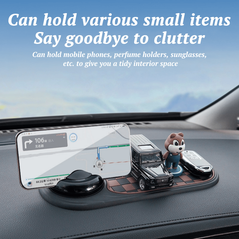 Arenzza multifunction car anti-slip mat with textured surface, designed to hold items securely in vehicle and prevent slipping.