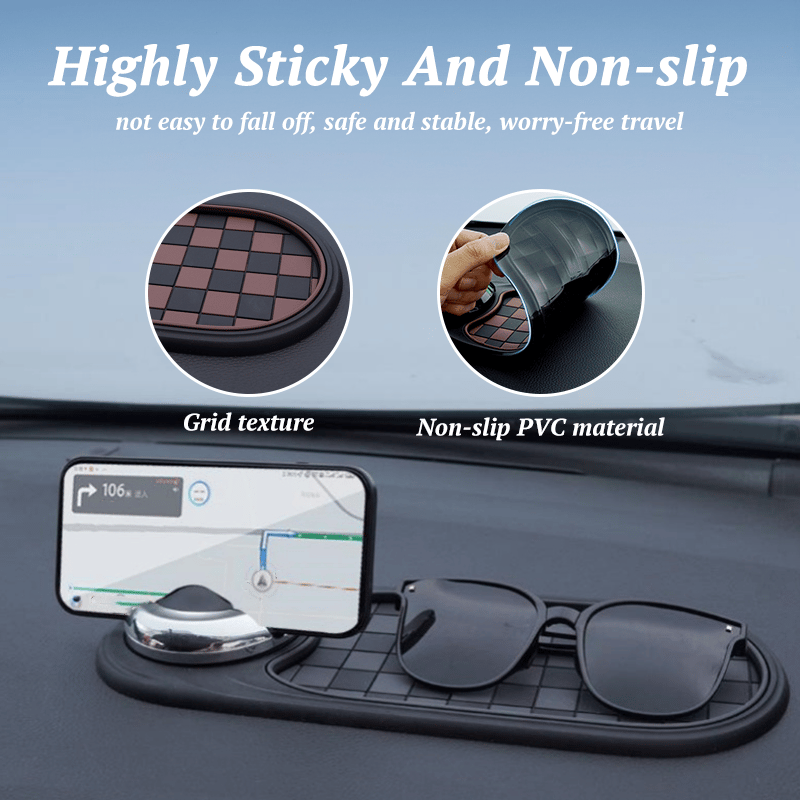 Arenzza multifunction car anti-slip mat with textured surface, designed to hold items securely in a vehicle.