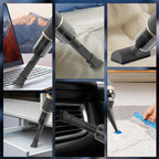 Arenzza cordless portable car vacuum cleaner with detachable dust container and flexible hose for car interior cleaning.