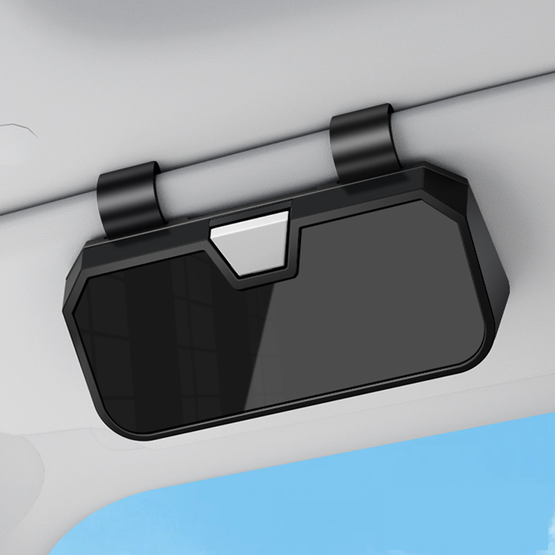 Arenzza car sunglasses storage box in a car interior, designed to organize sunglasses and small accessories efficiently.