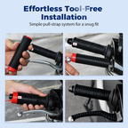 Arenzza universal silicone handlebar and brake lever grip covers for car accessories, shown in black with textured surface.