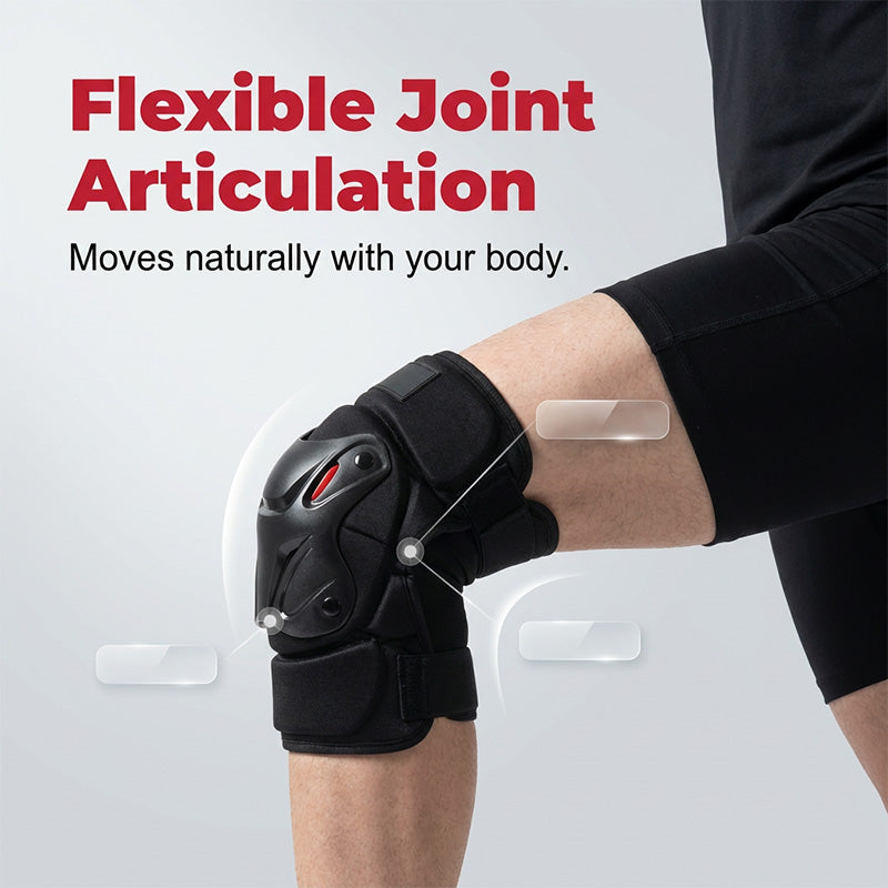 Arenzza motorcycle knee and elbow protector set with padded armor for motorbike safety, shown on a neutral background.