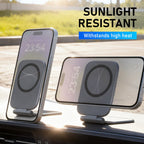 Arenzza magnetic strong-hold phone mount attached to car air vent, holding a smartphone securely for hands-free use.