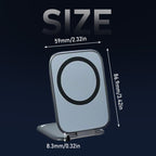 Arenzza Magnetic Strong-Hold Phone Mount attached to a car dashboard, holding a smartphone securely in place.