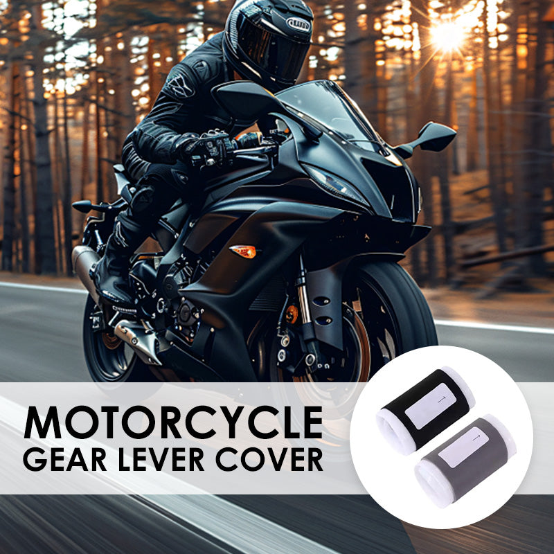 Arenzza motorcycle gear lever cover showing a close-up of the black rubber lever protector for secure fit and durability.