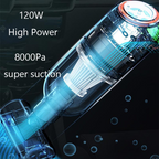 Arenzza portable cordless car vacuum cleaner with compact design, handheld for easy cleaning of car interior surfaces.