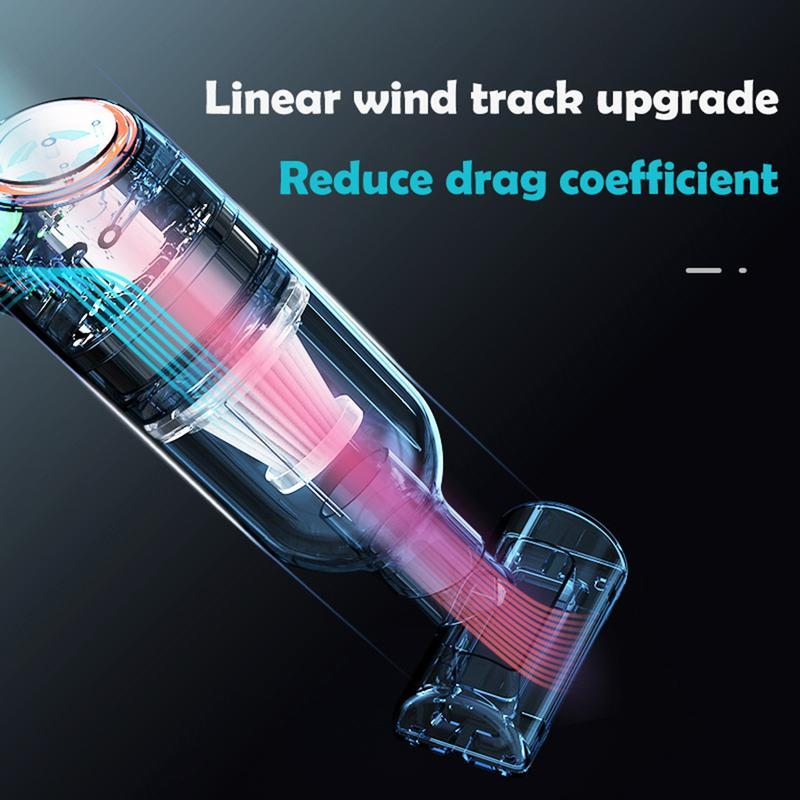 Arenzza portable cordless car vacuum cleaner with a compact design, handheld tool, and charging port for car cleaning.