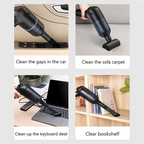 Arenzza portable cordless car vacuum cleaner with a compact design, handheld for easy cleaning of car interiors.