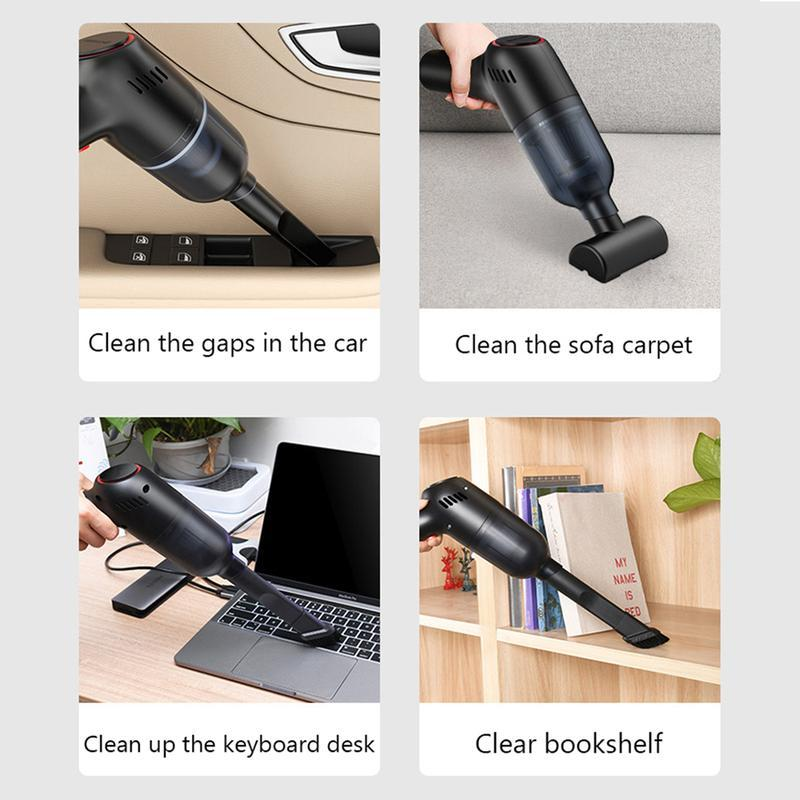 Arenzza portable cordless car vacuum cleaner with a compact design, handheld for easy cleaning of car interiors.