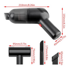 Arenzza portable cordless car vacuum cleaner with a sleek design, suitable for cleaning car interiors efficiently.