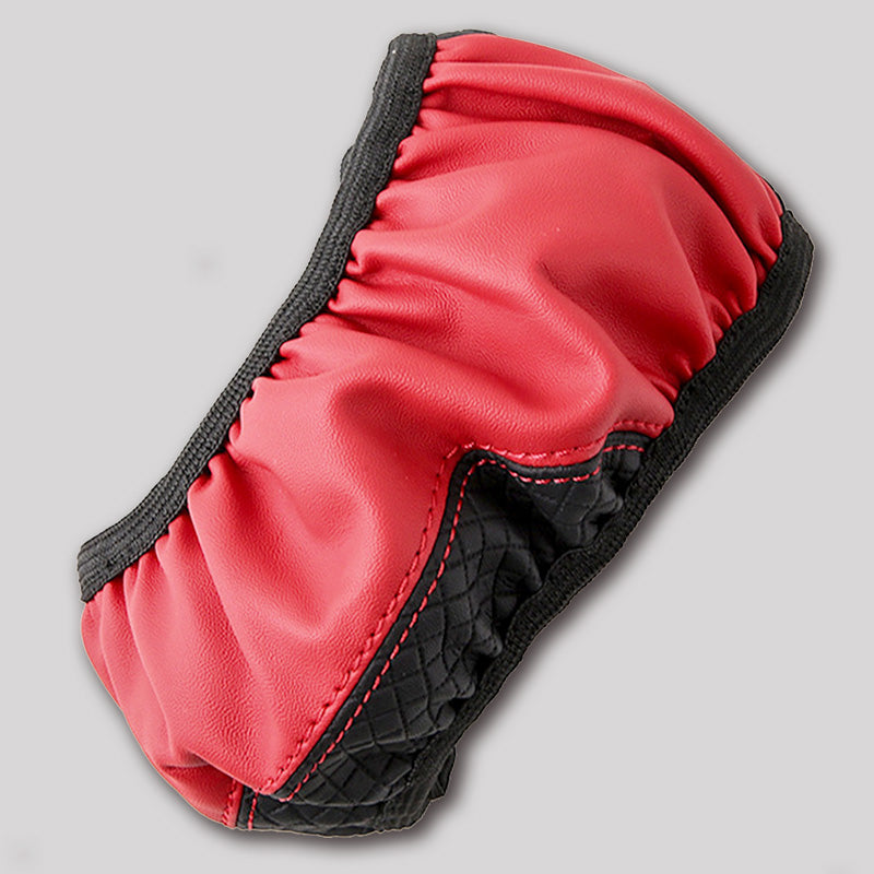 Arenzza Universal Classic Non-Slip Steering Wheel Protector installed on a car steering wheel, enhancing grip and comfort.