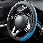 Arenzza universal classic non-slip steering wheel protector fitted on a car steering wheel, providing grip and comfort.