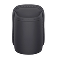 Arenzza Universal Leather Car Door Cup Holder attached to a car door, designed to securely hold drinks and improve vehicle organization.