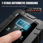 Arenzza 1.5A 6V/12V automatic car battery charger connected to a vehicle, showcasing fast and reliable charging features.