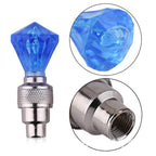 Arenzza motorcycle water-resistant wheel tire lights glowing brightly on a motorcycle tire for stylish night riding and safety.
