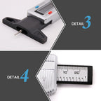 Arenzza digital car tyre tread depth gauge meter measuring tire tread depth for vehicle maintenance and safety.
