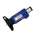 Arenzza digital car tyre tread depth gauge meter showing measurement display and metal probe for assessing tire tread depth.