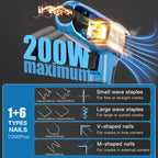 Arenzza high power car crack repair welding machine with welding staples set for automotive dent and crack repairs.