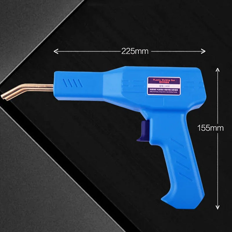 Arenzza high power car crack repair welding machine with welding staples set, designed for automotive crack repairs and metal welding.