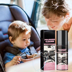 Arenzza 100ml car interior cleaner in a clear spray bottle with label, designed for cleaning vehicle interior surfaces.