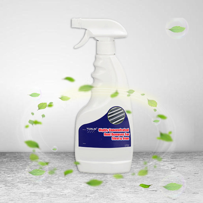 Arenzza rust remover for steel and iron, highly concentrated car accessory with applicator brush in a clear bottle.