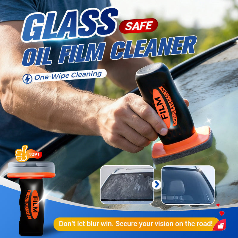 Arenzza 2026 Handheld Glass Oil-Film Remover for cars, showing a compact tool with a handle and cleaning surface for oil film removal.