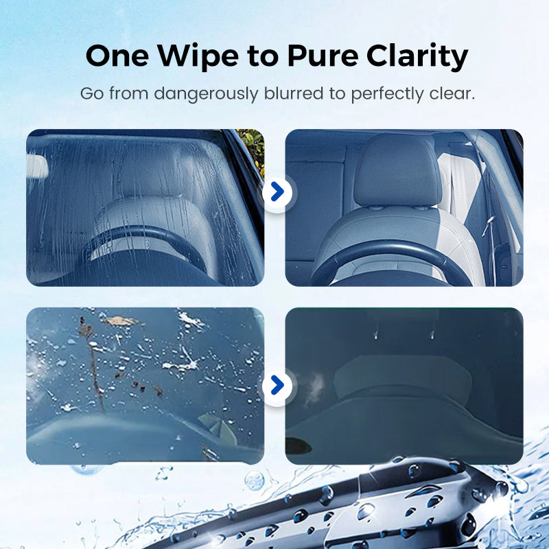 Arenzza 2026 handheld glass oil-film remover for cars, compact tool with ergonomic handle for cleaning automotive glass surfaces.