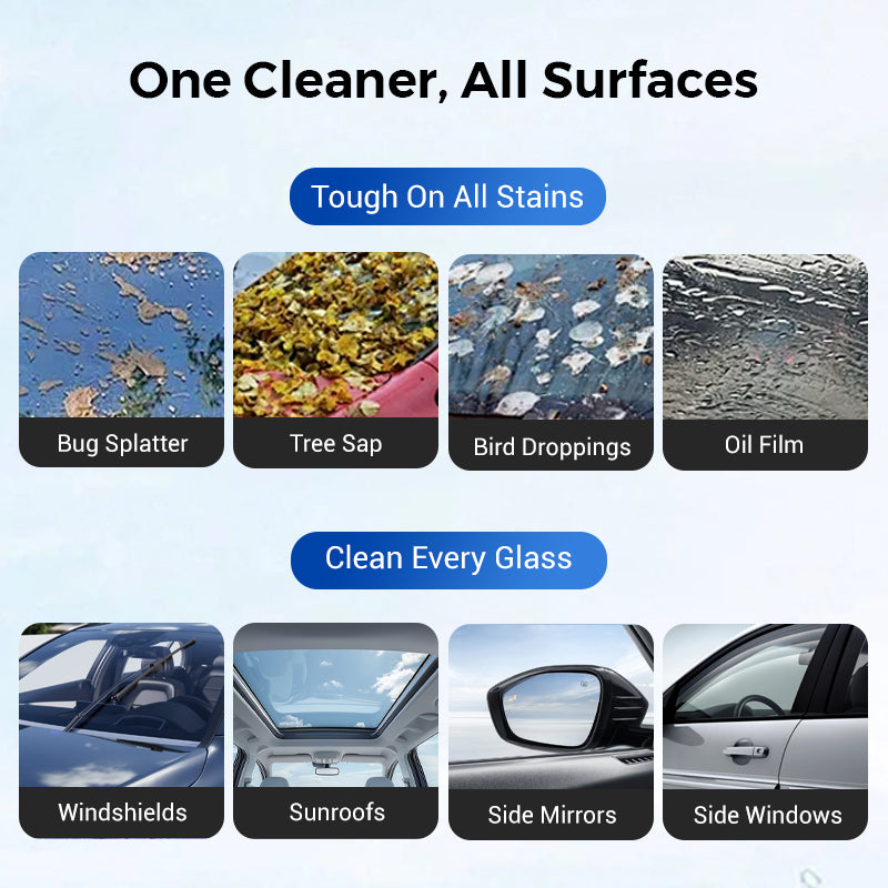 Arenzza 2026 Handheld Glass Oil-Film Remover for cars, showing the compact tool with ergonomic handle and cleaning surface.