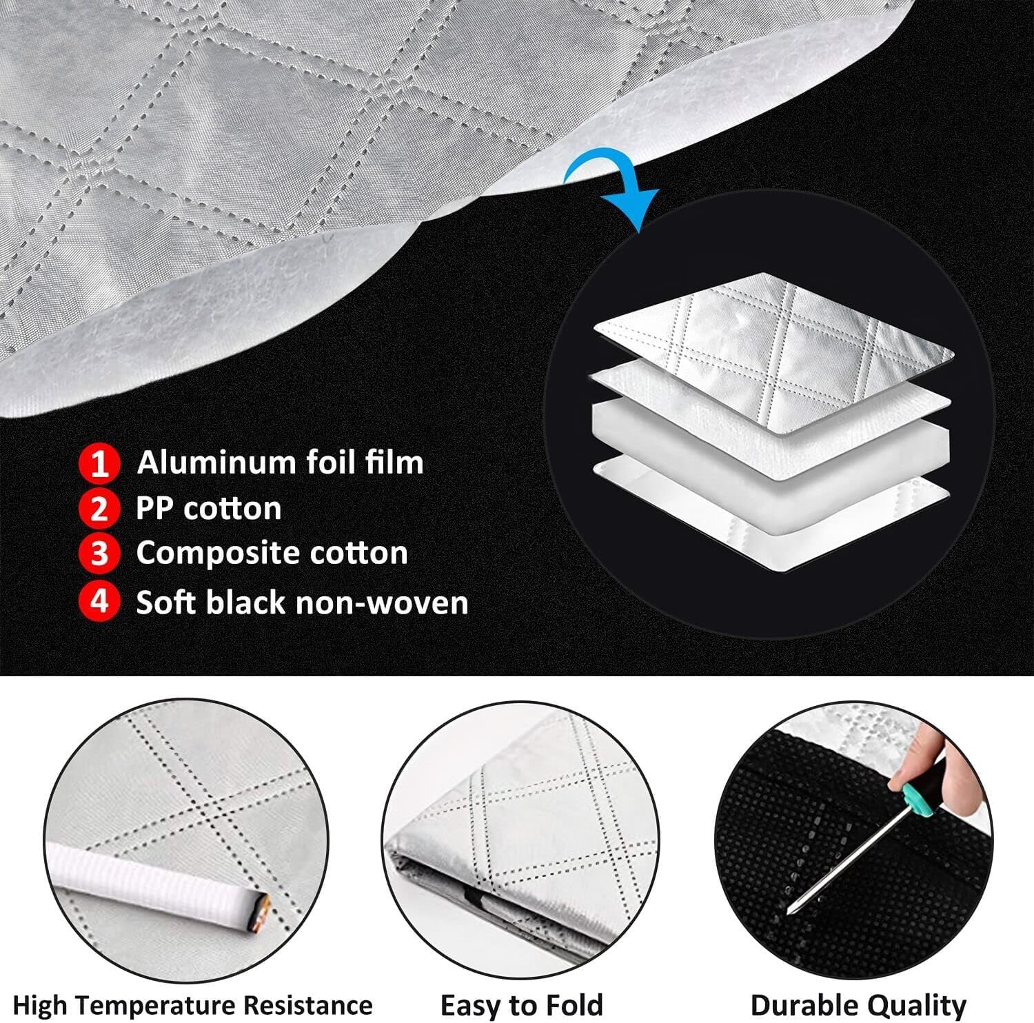 Arenzza car windshield magnetic snow cover installed on a vehicle's front windshield for winter protection.
