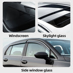Arenzza auto glass scratch care polishing fluid in a bottle, designed for car accessories and glass scratch removal.