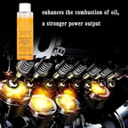Arenzza engine anti-wear protectant bottle for car accessories, with label visible and product details in focus.
