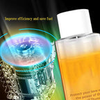 Arenzza engine anti-wear protectant bottle, car accessory for engine protection, with vibrant label and safety cap.