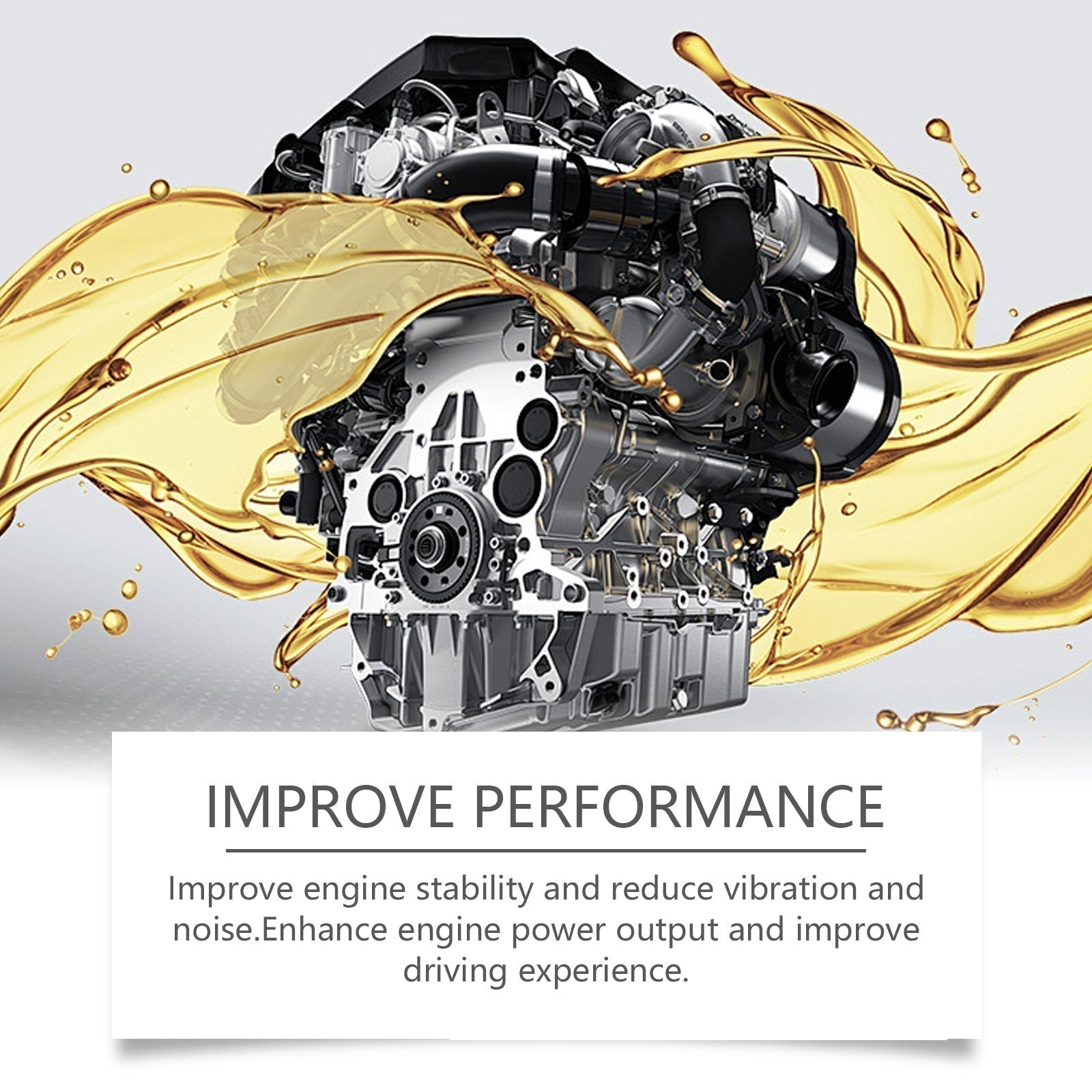 Arenzza engine anti-wear protectant bottle, car accessory product for engine protection and performance enhancement