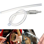 Arenzza Brake Bleeder Hose with one-way check valve for car accessories, showing flexible rubber hose with valve for brake bleeding.