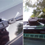 Arenzza car wiper nozzle, a sleek black accessory designed to improve windshield cleaning, shown attached to a vehicle's wiper arm