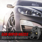 Arenzza car wiper nozzle for windshield cleaning, black plastic with metal fittings, designed for easy installation and durability.