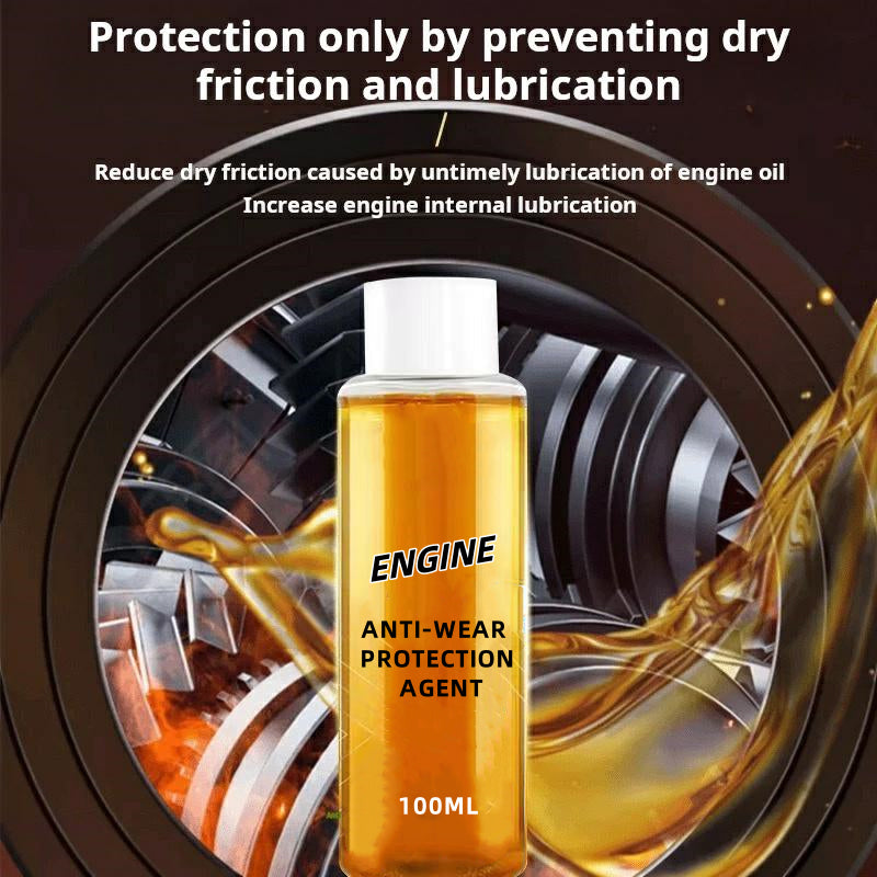 Arenzza car engine anti-wear protection agent container, automotive accessories for engine protection, hot sale with 50% off label.