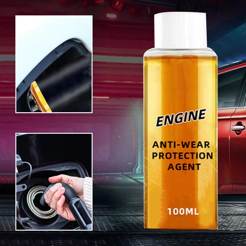 Arenzza engine anti-wear protection agent bottle for car accessories, designed to reduce engine wear and improve performance.