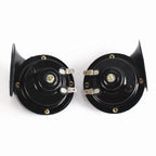 Arenzza 300DB train horn for trucks, a black car accessory with a large horn and mounting brackets, designed for heavy-duty vehicles.