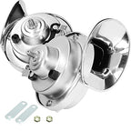 Arenzza 300DB train horn for trucks, black metal car accessory with mounting bracket and air hose, designed for loud horn sound.