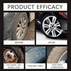 Arenzza wheel cleaning and refurbishing wax bottle for car accessories, with a sleek black packaging and label design.