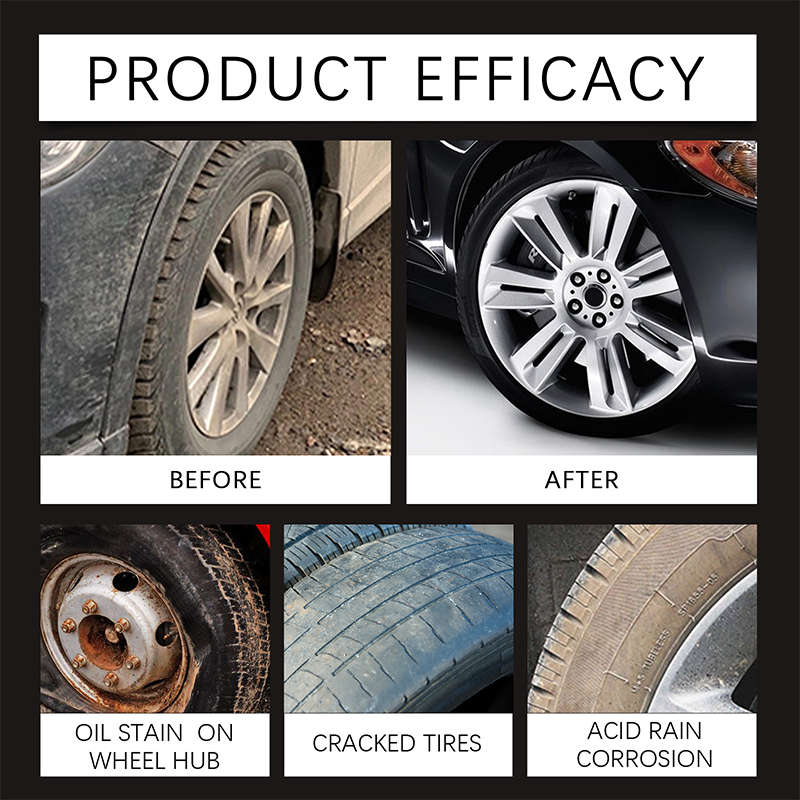 Arenzza wheel cleaning and refurbishing wax bottle for car accessories, with a sleek black packaging and label design.