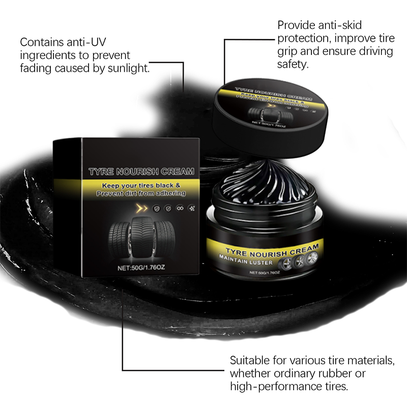 Arenzza powerful wheel cleaning and refurbish wax for car accessories, shown in a container with a smooth, glossy surface.