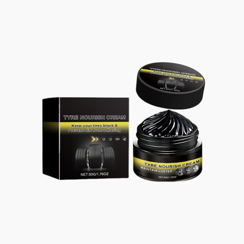 Arenzza powerful wheel cleaning refurbish wax for cars, shown on a clean car wheel, enhancing shine and detailing.