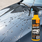Arenzza 3-in-1 SiO₂ Ceramic Quick Coat Spray bottle with application cloth for waterless car wash and rain-beading protection.