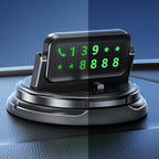 Arenzza 2-in-1 car phone holder and parking number plate with 360° rotation and heavy-duty case compatibility, shown mounted in a vehicle.