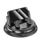 Arenzza 2-in-1 car phone holder and parking number plate with 360° rotation and heavy-duty case fit, mounted in a vehicle.