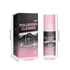 Arenzza car interior polish cleaner bottle with a clean label, showcasing deep cleaning and shine restoration features for vehicle interiors.