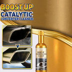 Arenzza Catalytic Converter Cleaner car accessory in a spray bottle for cleaning vehicle exhaust systems.